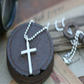 Personalised Love and Protect cross men's chain