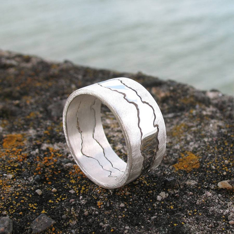 Personalised Double Coastline Ring Personalised Double Coastline Ring product image