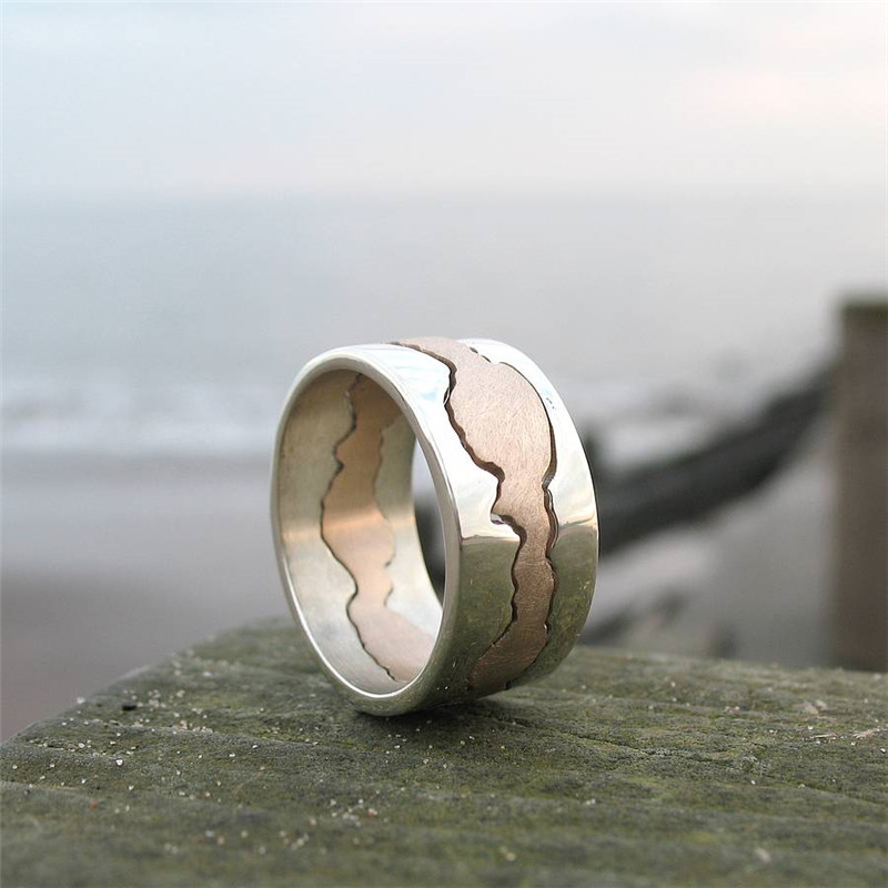 Personalised Double Coastline Ring Personalised Double Coastline Ring product image