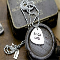 Personalised men's plectrum chain
