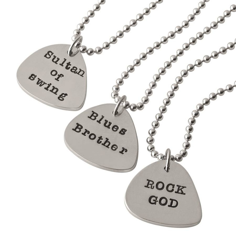 Personalised men's plectrum chain product image