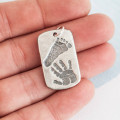 Personalised Handprint Footprint Dog Tag Personalised handprint footprint dog tag jewellery view