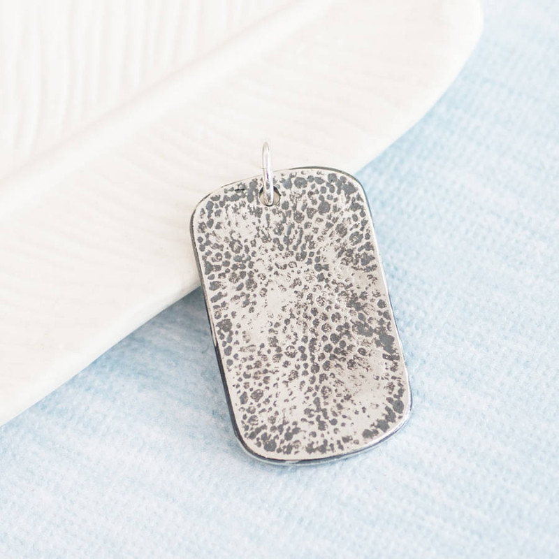 Personalised Handprint Footprint Dog Tag Personalised handprint footprint dog tag jewellery view