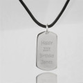 Personalised Message Dog Tag Necklace Personalised message dog tag necklace