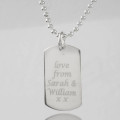 Personalised Message Dog Tag Necklace Personalised message dog tag necklace gallery view