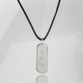 Personalised Message Dog Tag Necklace Personalised message dog tag necklace gallery view