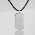Personalised Message Dog Tag Necklace Personalised message dog tag necklace gallery view