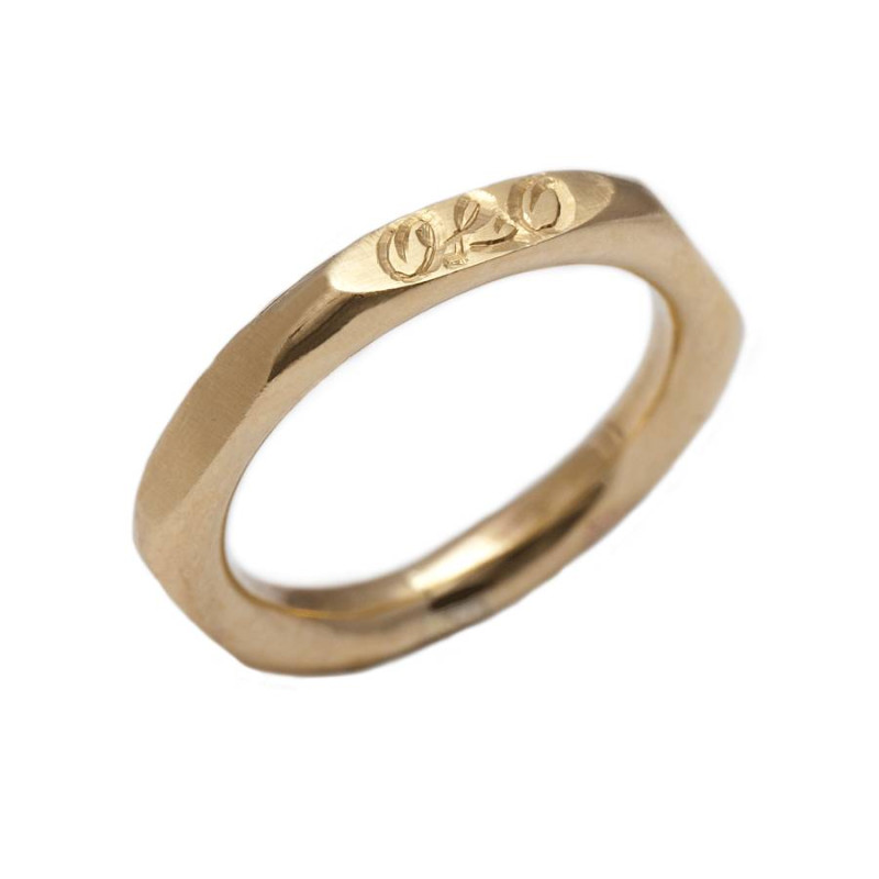 Personalised Hexagonal Ring Personalised hexagonal ring product image