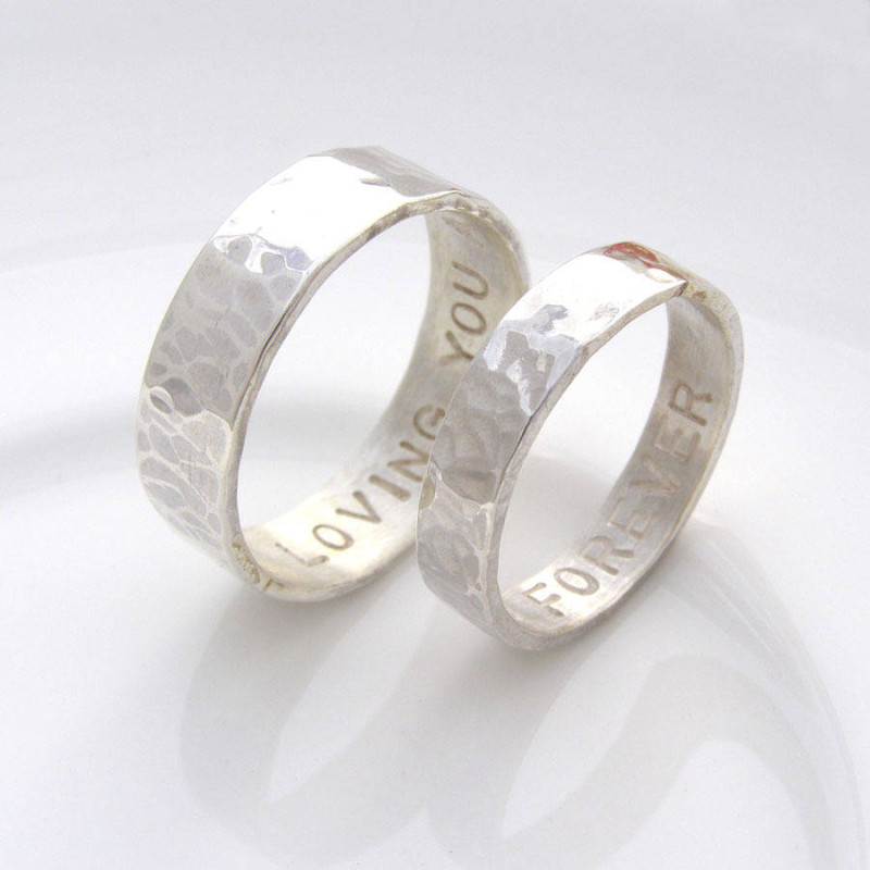 Personalised His and Hers Rings Personalised his and hers rings