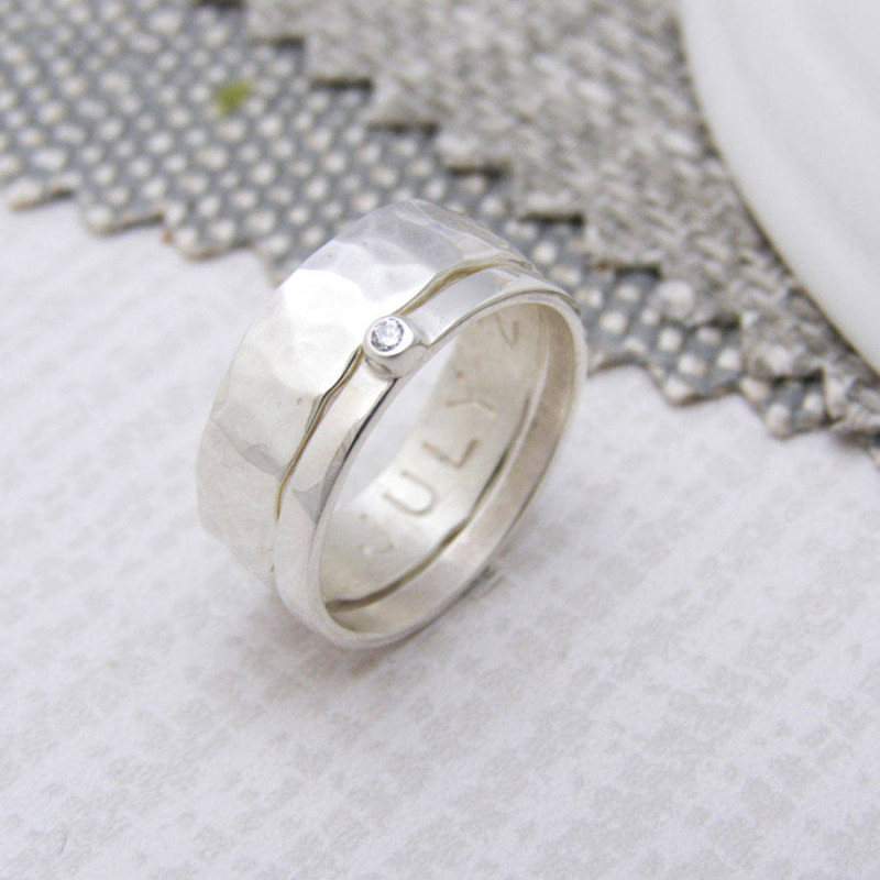 Personalised His and Hers Rings Personalised his and hers rings
