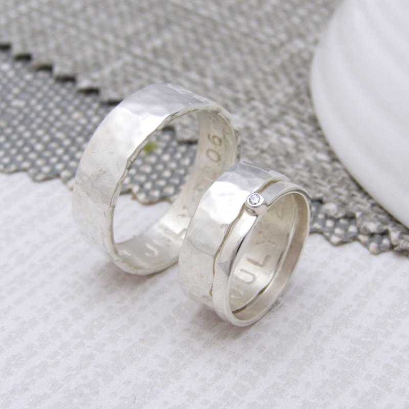 Personalised His and Hers Rings Personalised his and hers rings