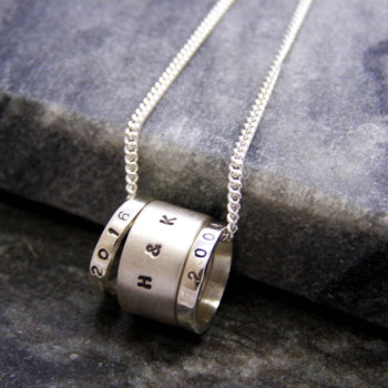 Personalised Hoop Pendant Personalised Hoop Pendant