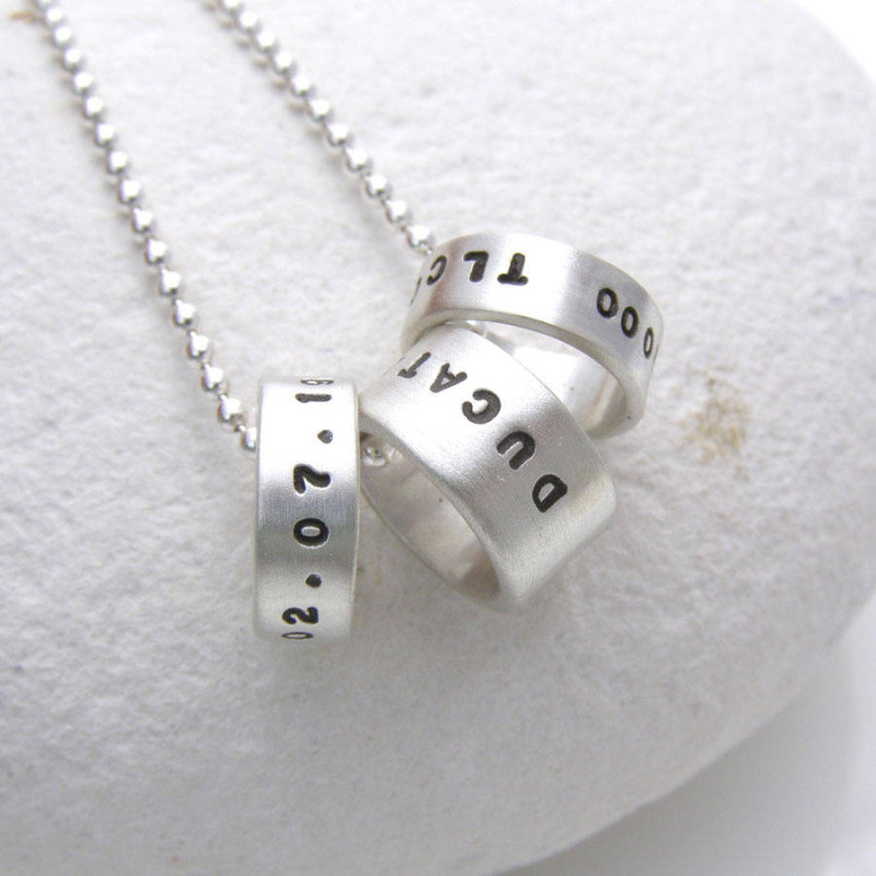 Personalised Hoop Pendant - Gallery Image 2 Personalised Hoop Pendant gallery image 2