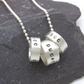 Personalised Hoop Pendant - Gallery Image 3 Personalised Hoop Pendant gallery image 3