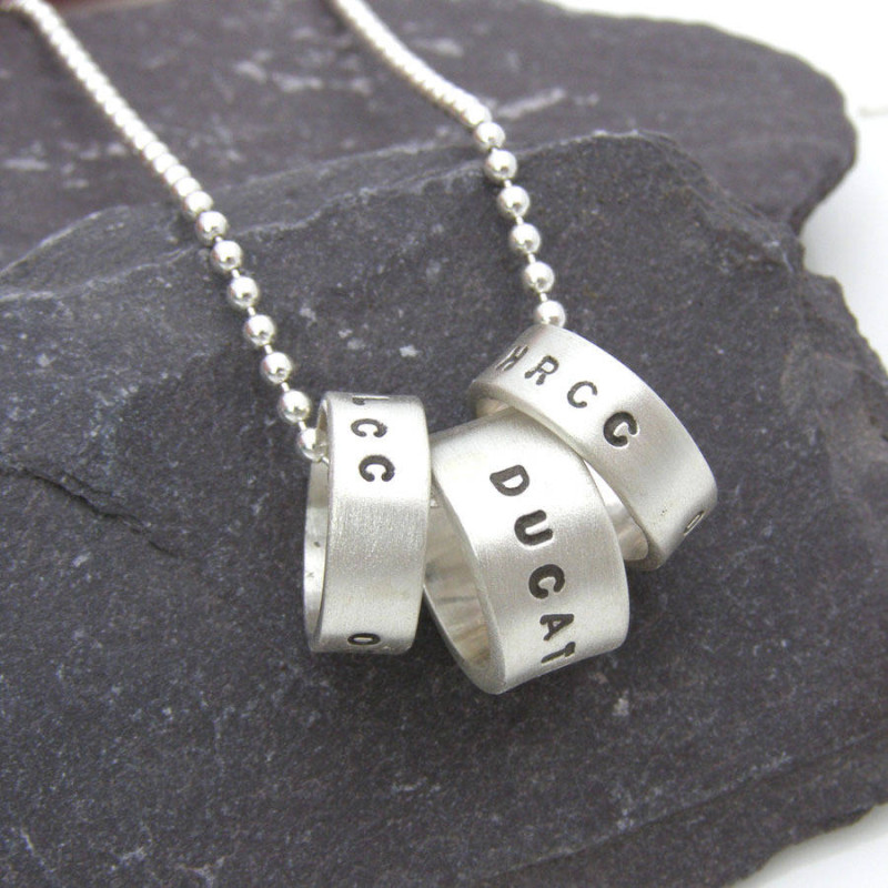 Personalised Hoop Pendant - Gallery Image 3 Personalised Hoop Pendant gallery image 3