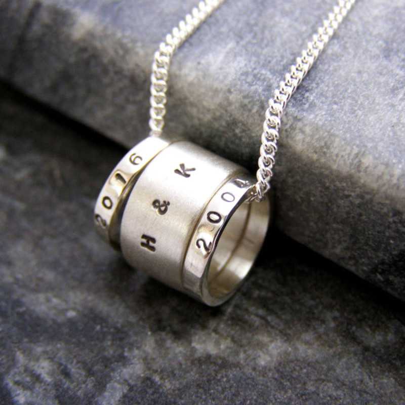 Personalised Hoop Pendant - Gallery Image 4 Personalised Hoop Pendant gallery image 4