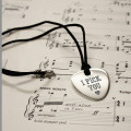Personalised Guitar Plectrum Pendant Personalised guitar plectrum pendant