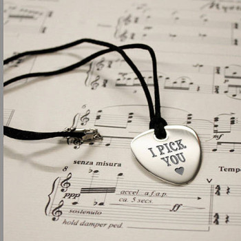 Personalised Guitar Plectrum Pendant