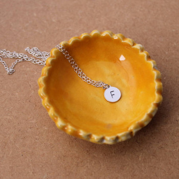Personalised Initial Necklace Sterling Silver Personalised Initial Necklace Sterling Silver
