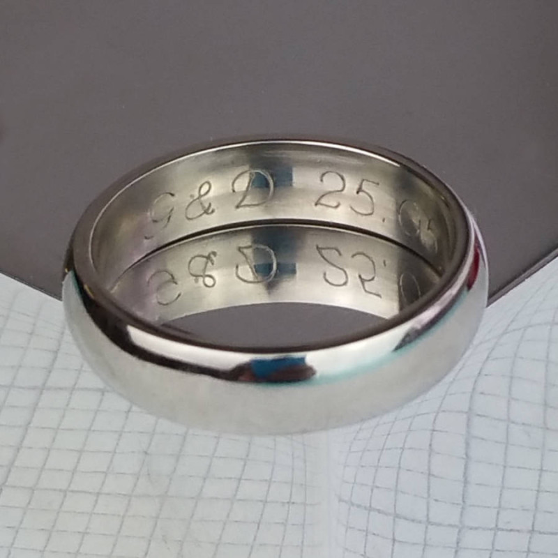 Personalised Ladies Wedding Ring Personalised ladies wedding ring product image