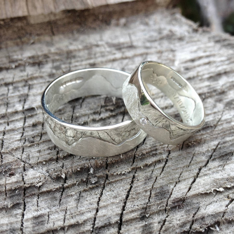 Personalised Landscape Skyline Ring Personalised landscape skyline ring product image