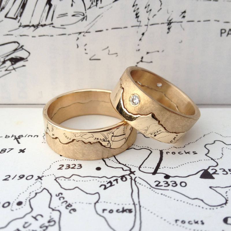 Personalised Landscape Skyline Ring Personalised landscape skyline ring product image