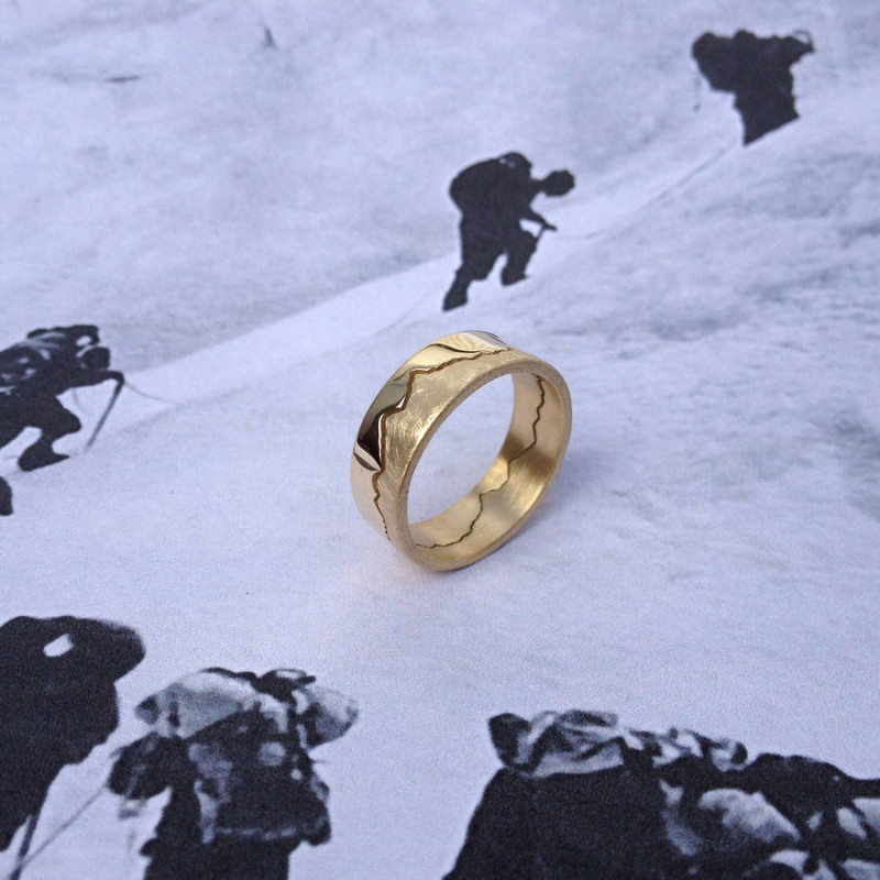 Personalised Landscape Skyline Ring Personalised landscape skyline ring product image