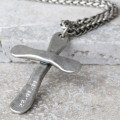 Personalised Men's Antique Cross Necklace Personalised men's antique cross necklace with cross pendant