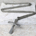 Personalised Men's Antique Cross Necklace Personalised men's antique cross necklace with cross pendant