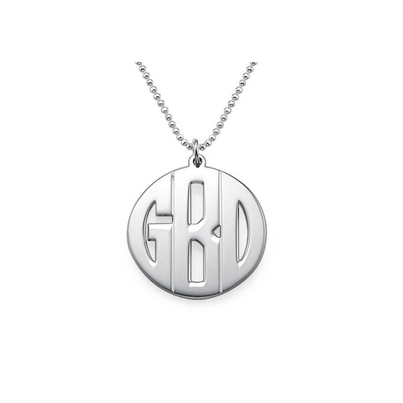 Personalised Men's Monogram Necklace Personalised men's monogram necklace gallery view