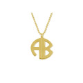 Personalised Men's Monogram Necklace Personalised men's monogram necklace gallery view