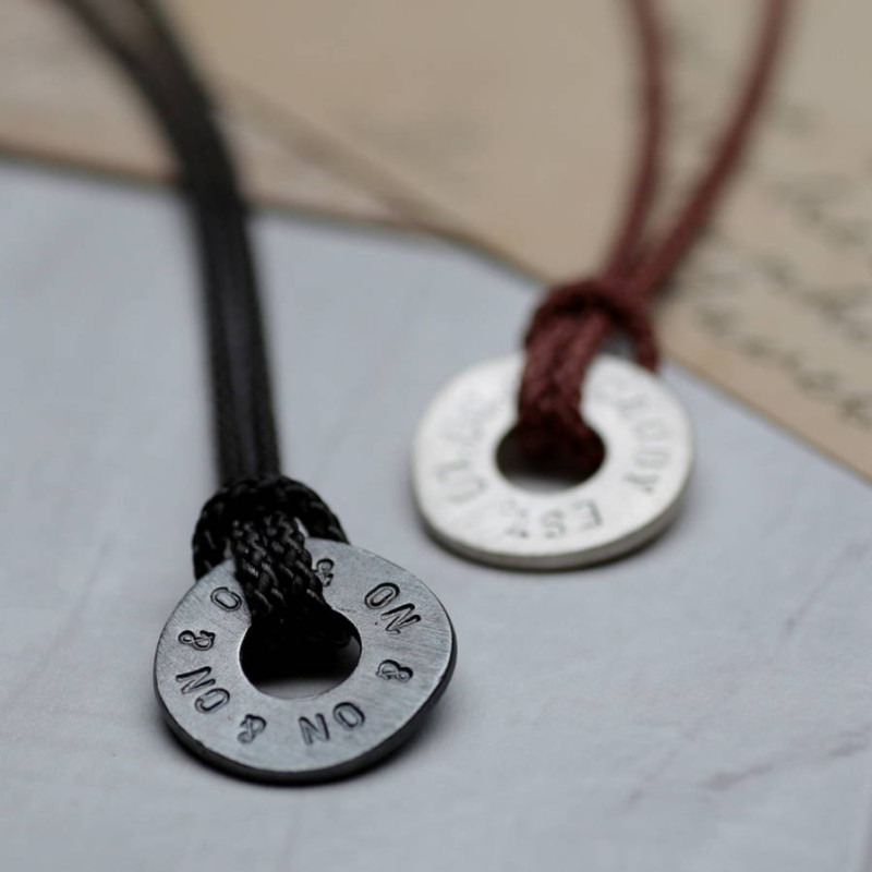 Personalised men's polo pendant gallery image