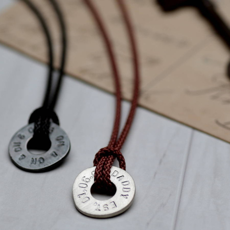 Personalised men's polo pendant gallery image