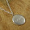 Personalised Mens Silver Pebble Necklace