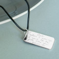 Men’s personalised dog tag necklace