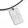 Men’s personalised dog tag necklace