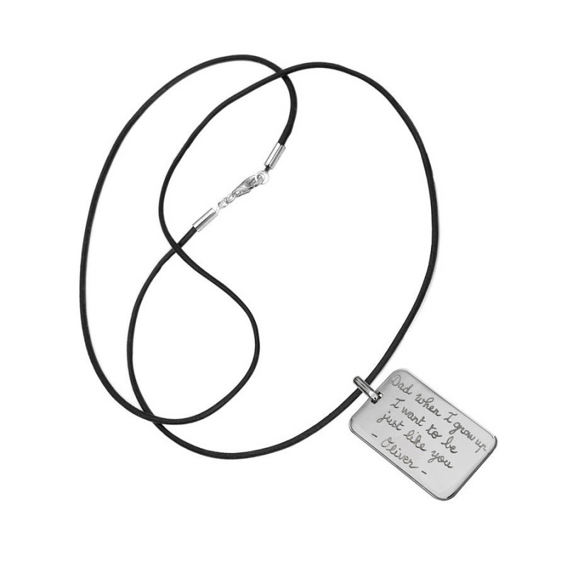 Men’s personalised dog tag necklace