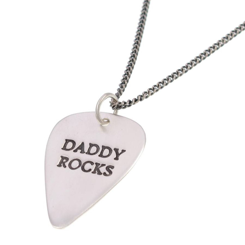 Personalised men's plectrum necklace product image