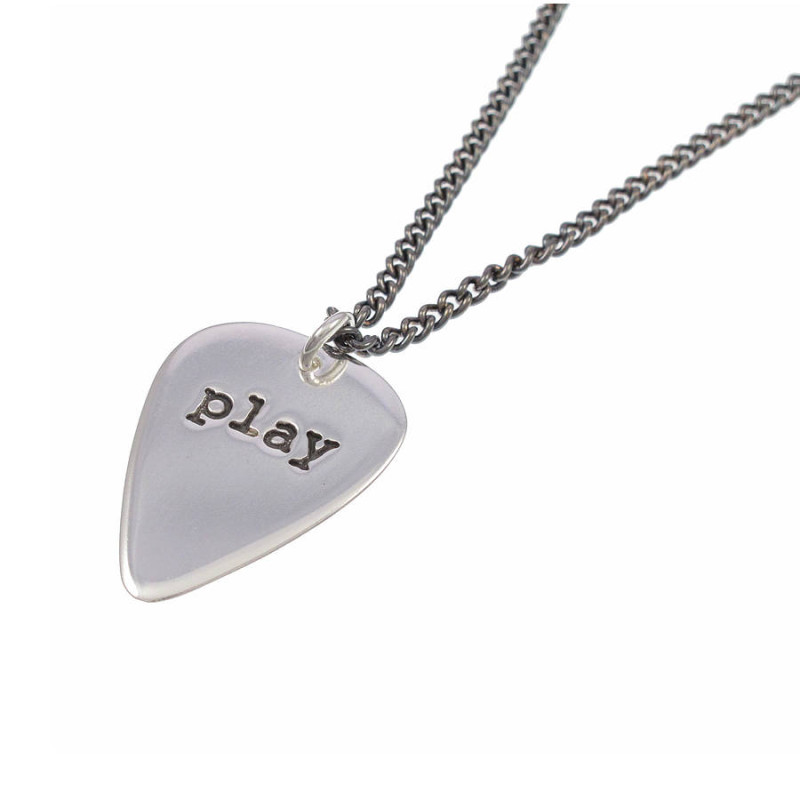 Personalised men's plectrum necklace product image