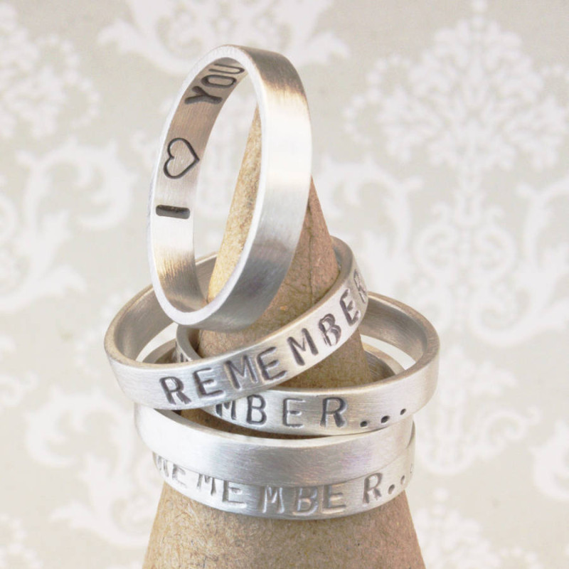 Personalised Remember Your Story Ring Personalised Remember Your Story Ring