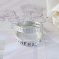 Personalised Remember Your Story Ring Personalised Remember Your Story Ring product view