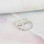 Personalised Script Ring For Couples