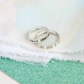 Personalised Script Ring for Couples Personalised Script Ring for Couples product image