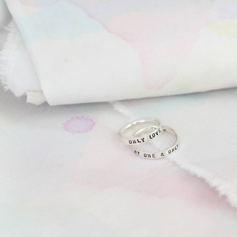 Personalised Script Ring for Couples Personalised Script Ring for Couples product image