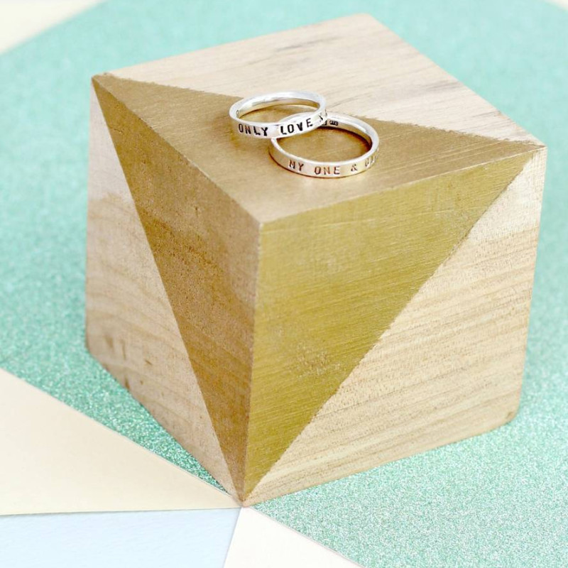 Personalised Script Ring for Couples Personalised Script Ring for Couples product image