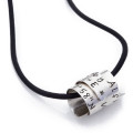 Personalised secret scroll necklace for men