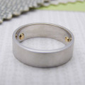 Personalised Silver and Gold Rivet Rings product view