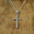 Personalised Silver Cross Necklace Personalised silver cross necklace