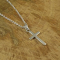 Personalised Silver Cross Necklace Personalised silver cross necklace