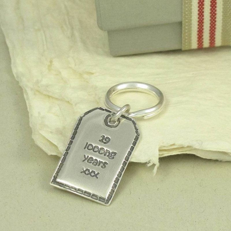 Personalised Silver Designer Label Personalised silver designer label with custom message
